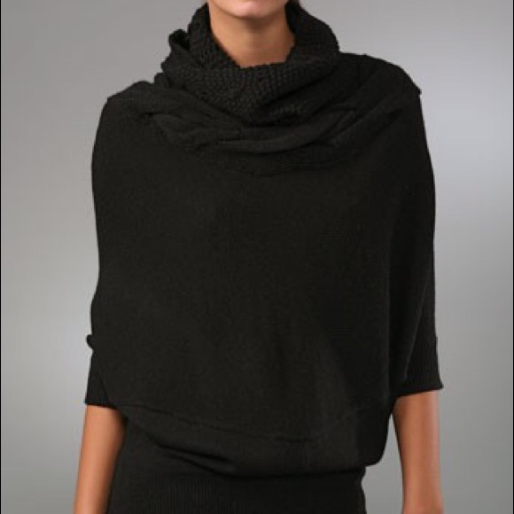 Vince. Cable Knit Yoke Sweater 3/4 Sleeve đź–¤ - Picture 1 of 8